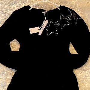 Villa Milano black long sleeve pullover sweater